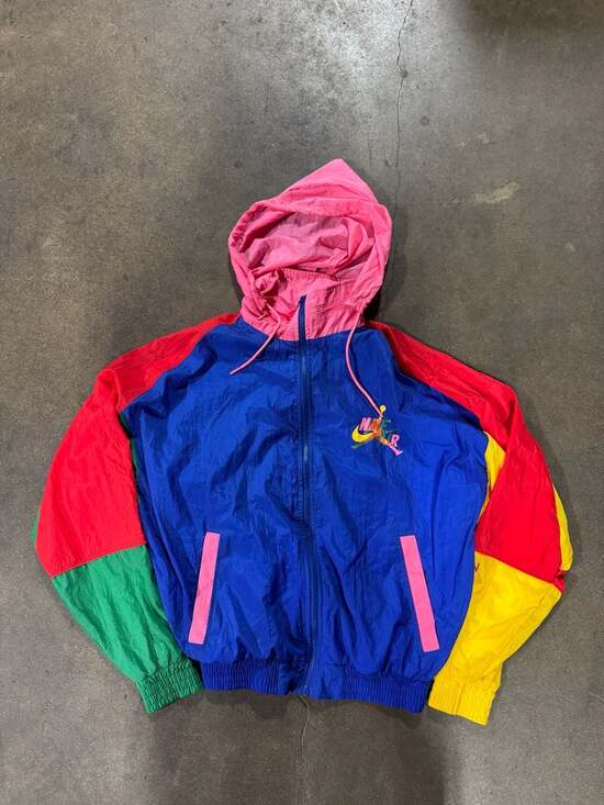 Nike Other - Nike Air Jordan Jumpman Classics Multi-Color Windbreaker Hooded Jacket